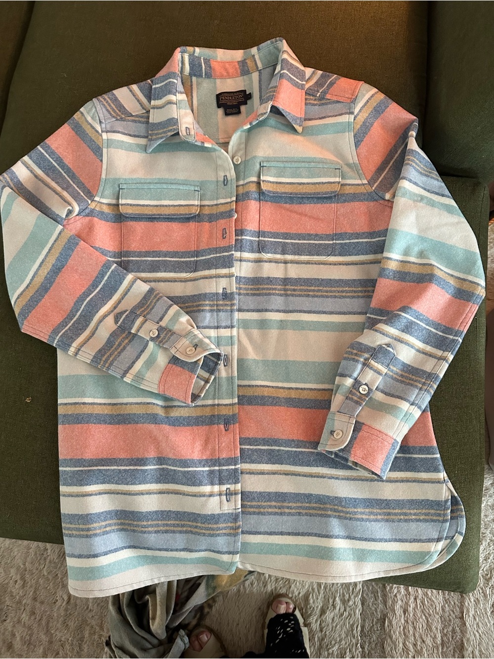 Pendleton Wool Board Shirt, large